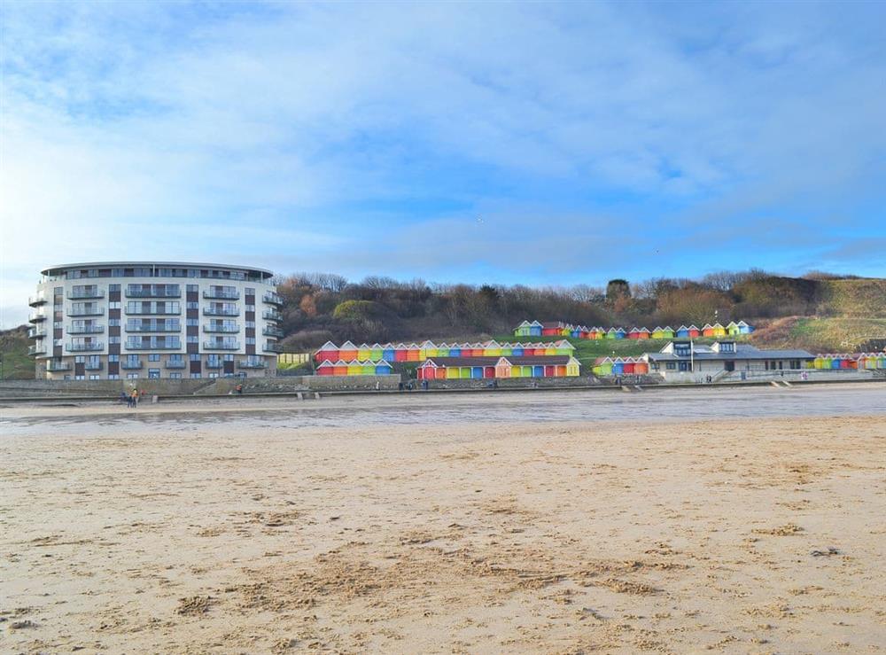 The golden sands of Scarborough’s North Bay at North Bay Sands Apartment 1 in Scarborough, North Yorkshire