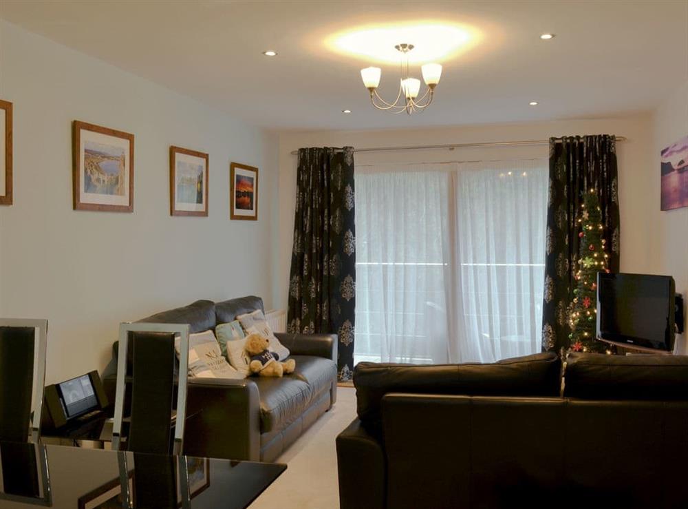 Comfortable open plan living space at North Bay Sands Apartment 2 in Scarborough, North Yorkshire