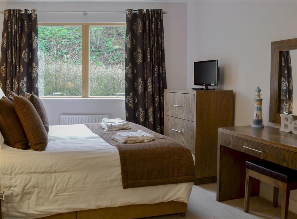 Spacious double bedroom at North Bay Sands Apartment 2 in Scarborough, North Yorkshire