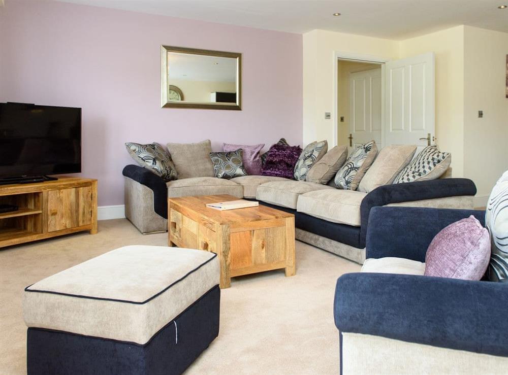 Comfy seating within the living area at North Bay Sands Apartment 3 in Scarborough, North Yorkshire