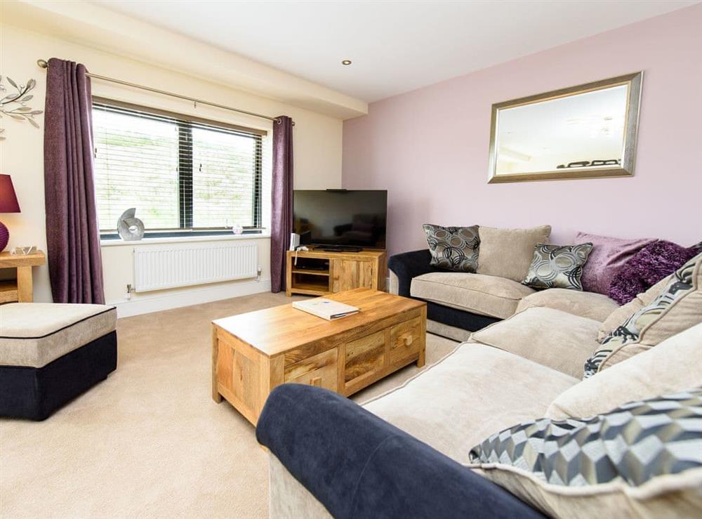 Welcoming living area at North Bay Sands Apartment 3 in Scarborough, North Yorkshire