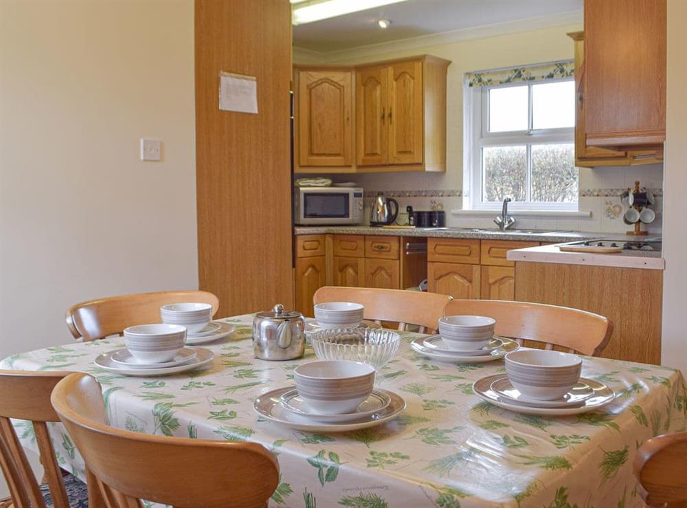 Dining area at North Cockett Cottage in Broadway, near Haverfordwest, Dyfed