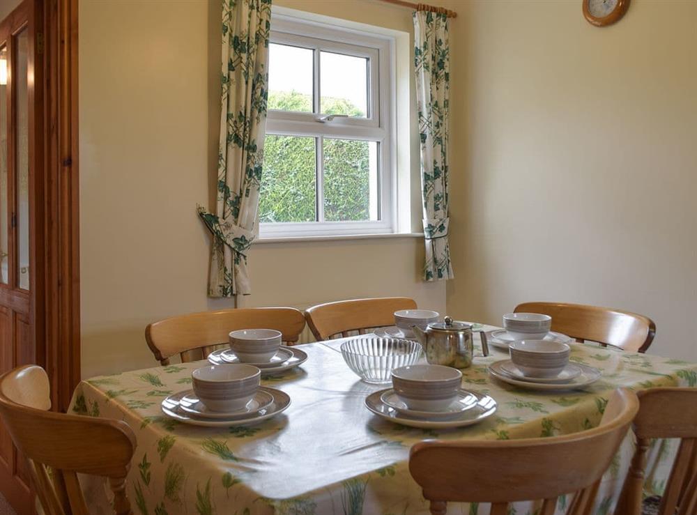 Dining room at North Cockett Cottage in Broadway, near Haverfordwest, Dyfed