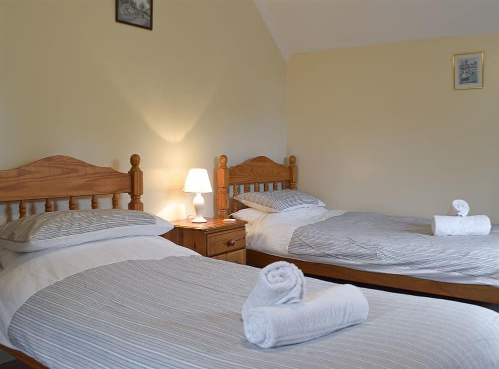 Twin bedroom at North Cockett Cottage in Broadway, near Haverfordwest, Dyfed