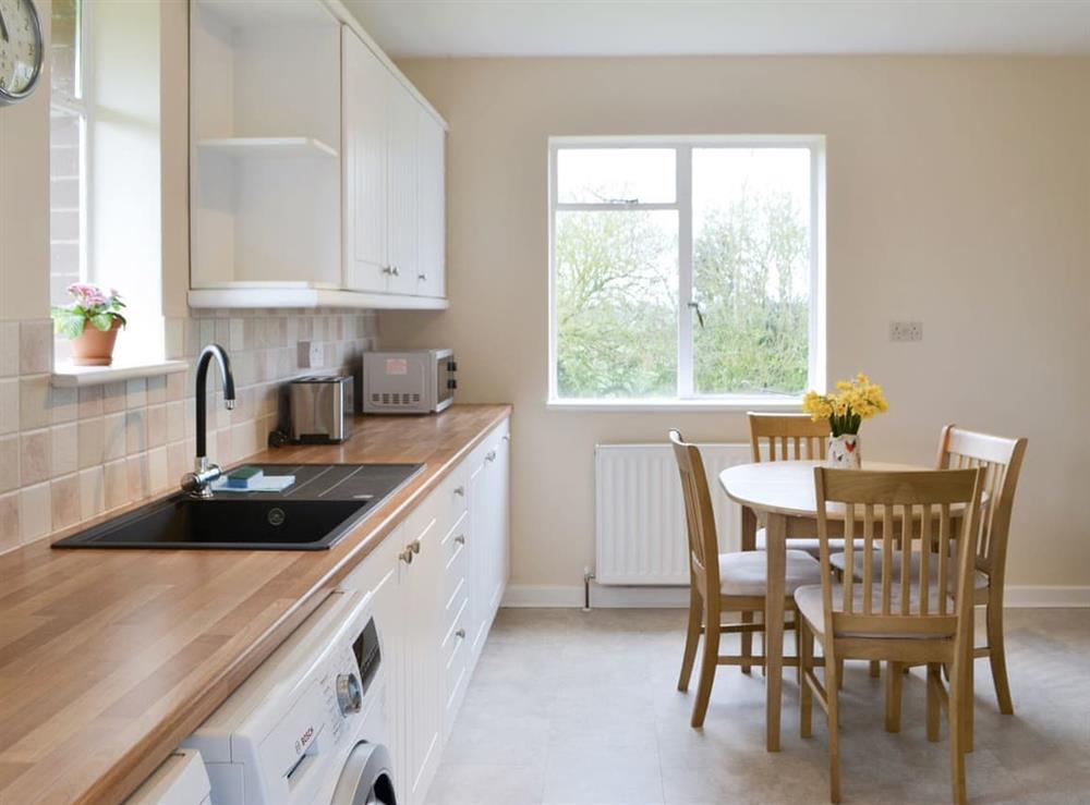 Light and airy kitchen/diner at North Farm Bungalow in Horsley, near Newcastle-upon-Tyne, Northumberland