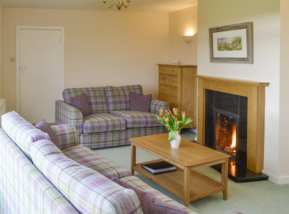 Stylish living area at North Farm Bungalow in Horsley, near Newcastle-upon-Tyne, Northumberland