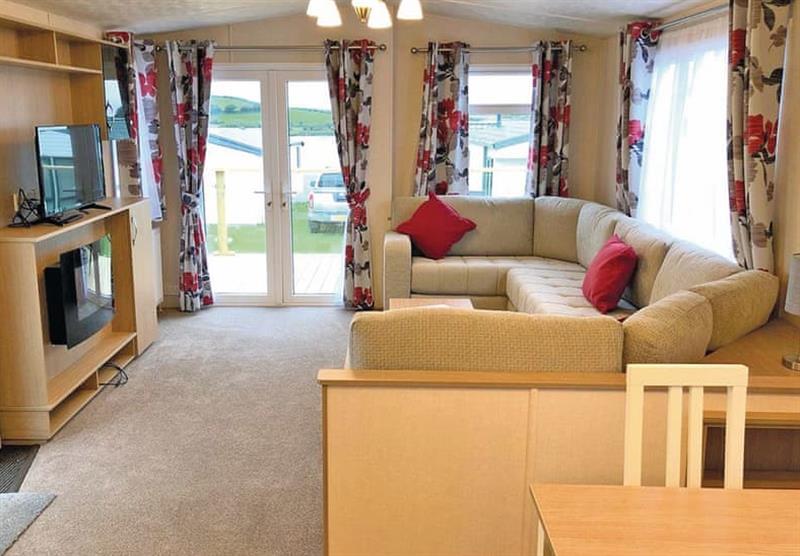 Inside the Willow caravan at North Lakes Country Park in Silloth, Cumbria