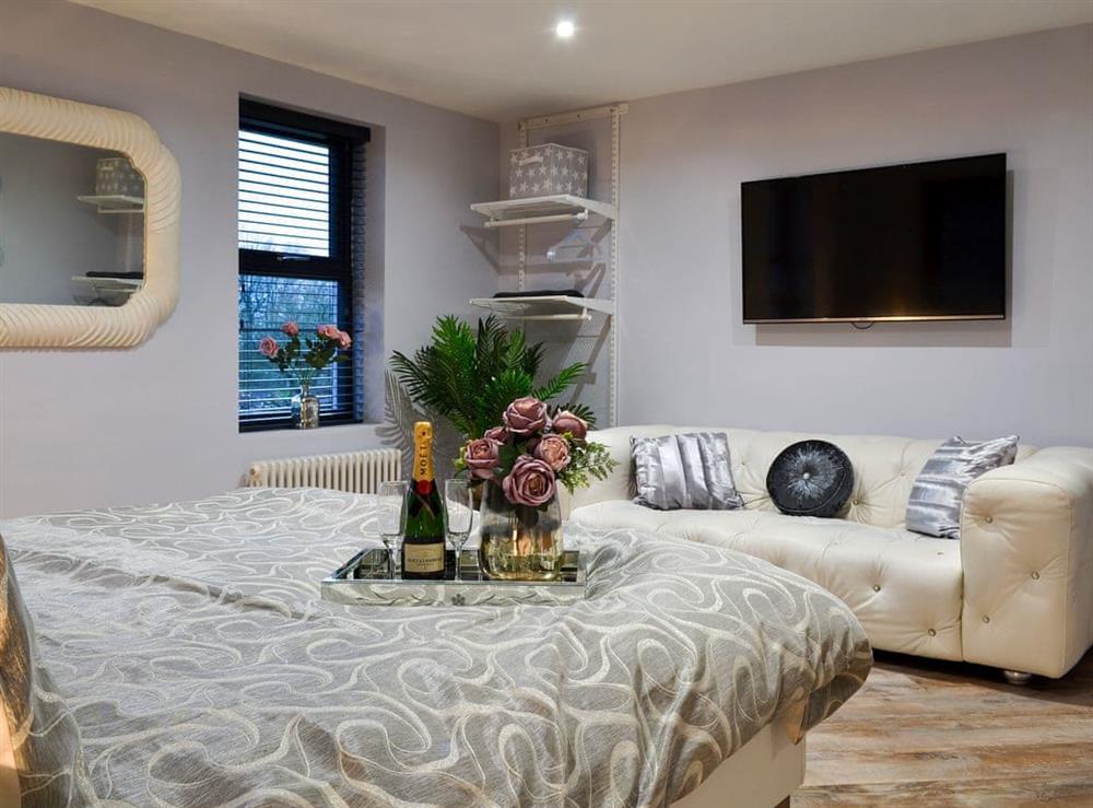 Beautiful master bedroom at North Plain Farm in Bowness on Solway, Cumbria