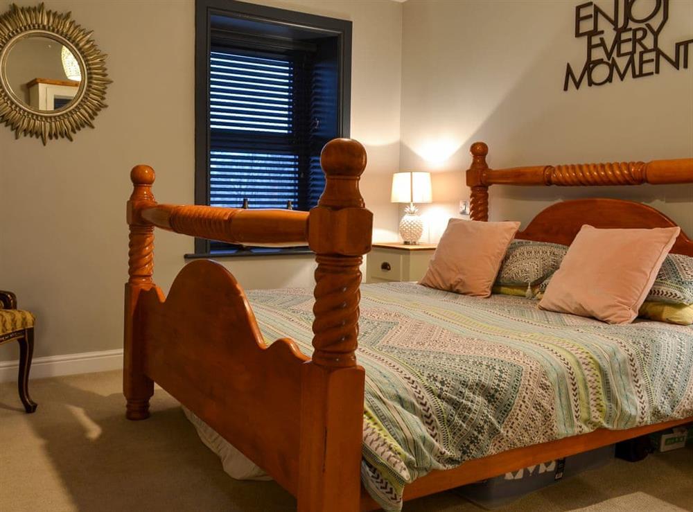 Comfortable double bedroom at North Plain Farm in Bowness on Solway, Cumbria