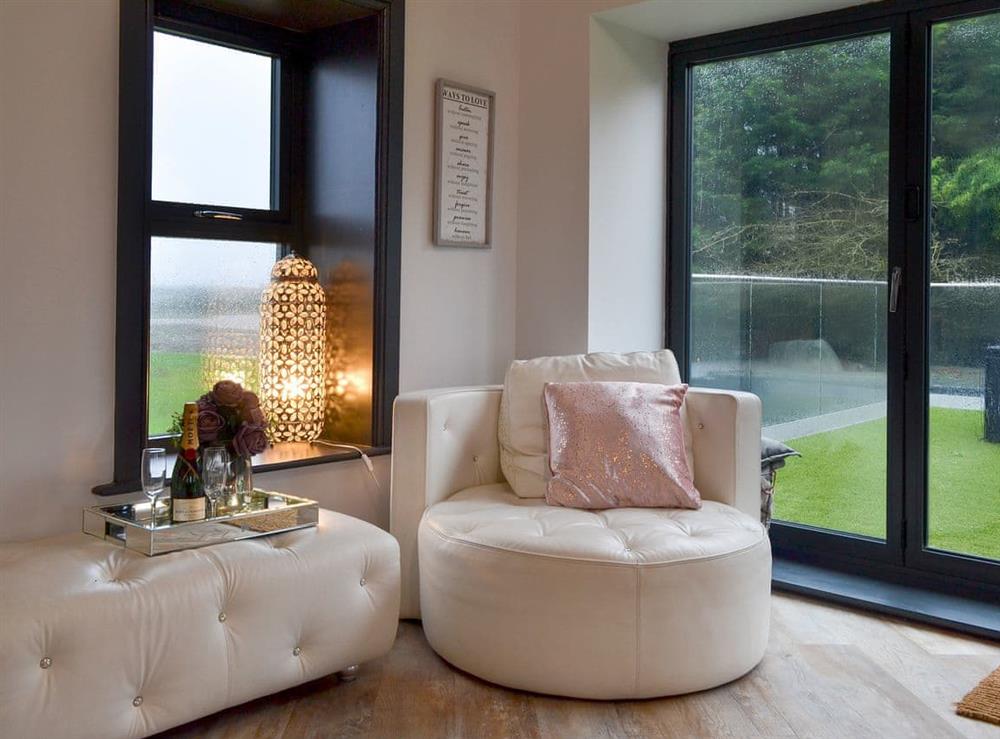 Comfy living area at North Plain Farm in Bowness on Solway, Cumbria