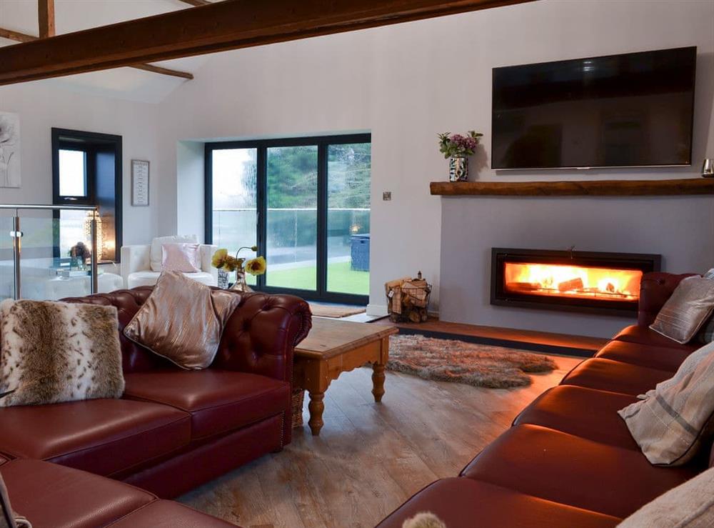 Sumptuous living area at North Plain Farm in Bowness on Solway, Cumbria