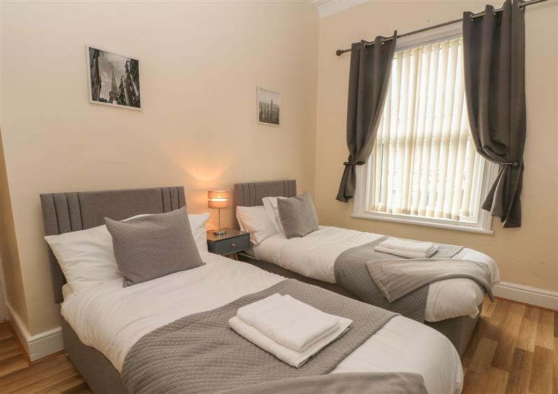 One of the 3 bedrooms at North Shore Apartment, Blackpool