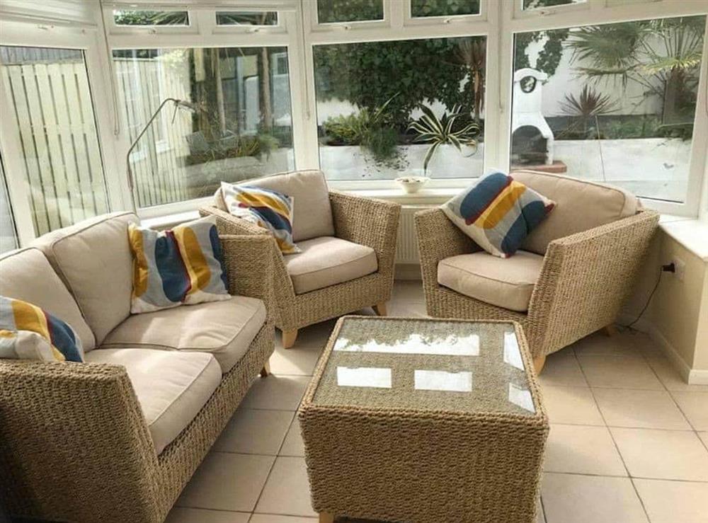 Conservatory at North Shore in Crantock, N. Cornwall., Great Britain