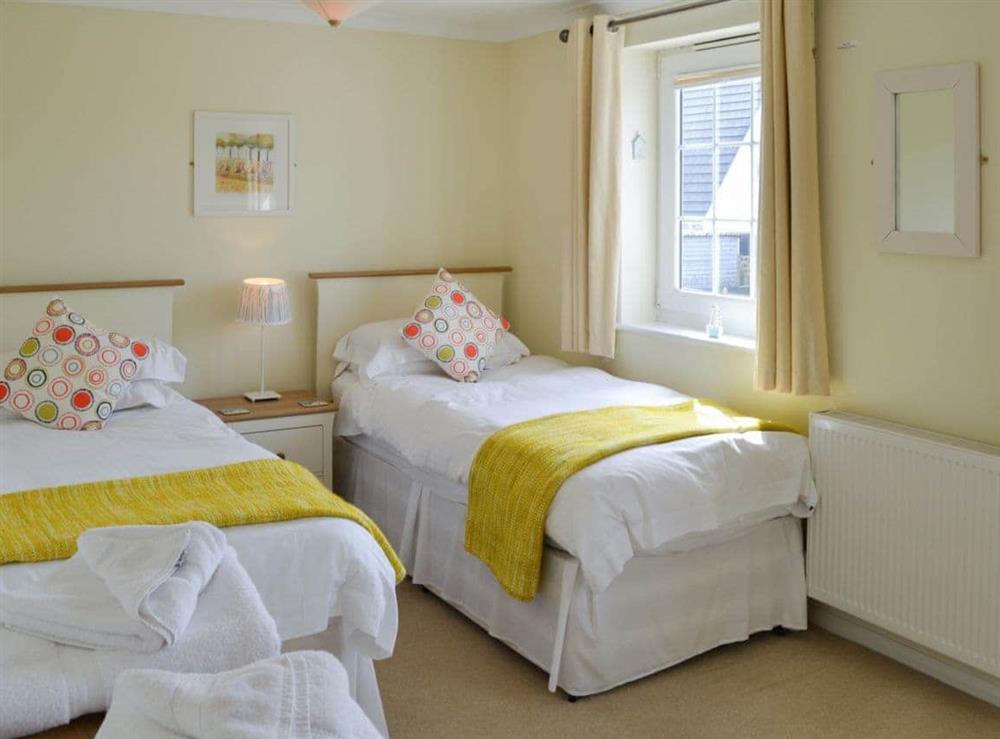 Peaceful twin bedroom at North Shore in Crantock, N. Cornwall., Great Britain