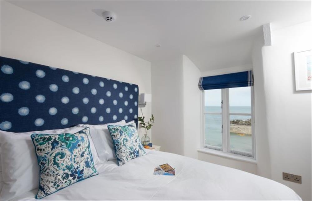 Bedroom two with sea views at Northcliffe, Port Isaac