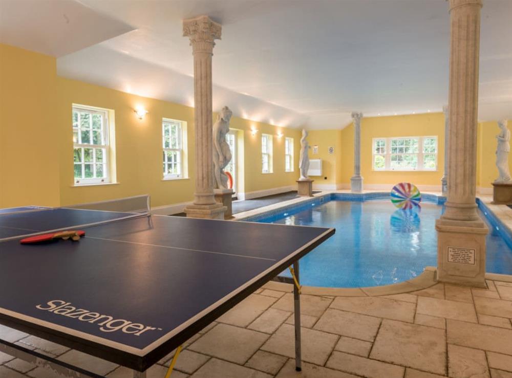Indoor swimming pool at Northolme Hall in Wainfleet All Saints, near Skegness, Lincolnshire