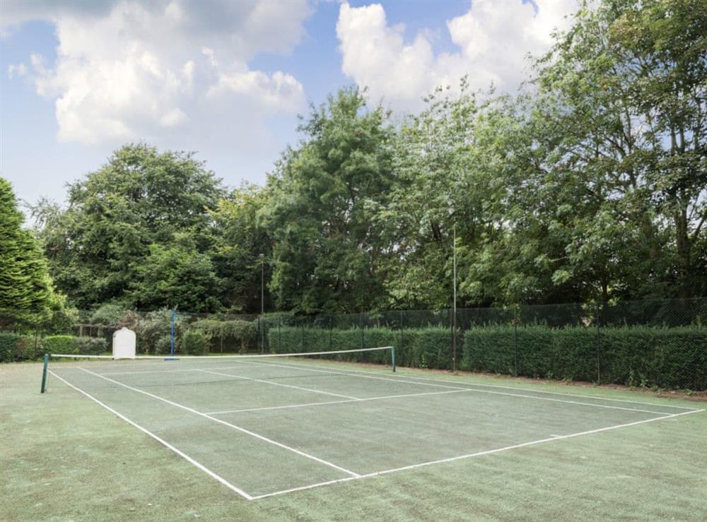 Tennis court at Northolme Hall in Wainfleet All Saints, near Skegness, Lincolnshire