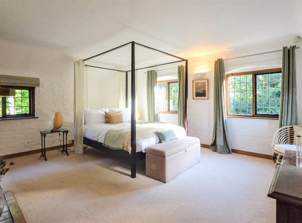 One of the bedrooms at Northurst in West Chiltington, West Sussex