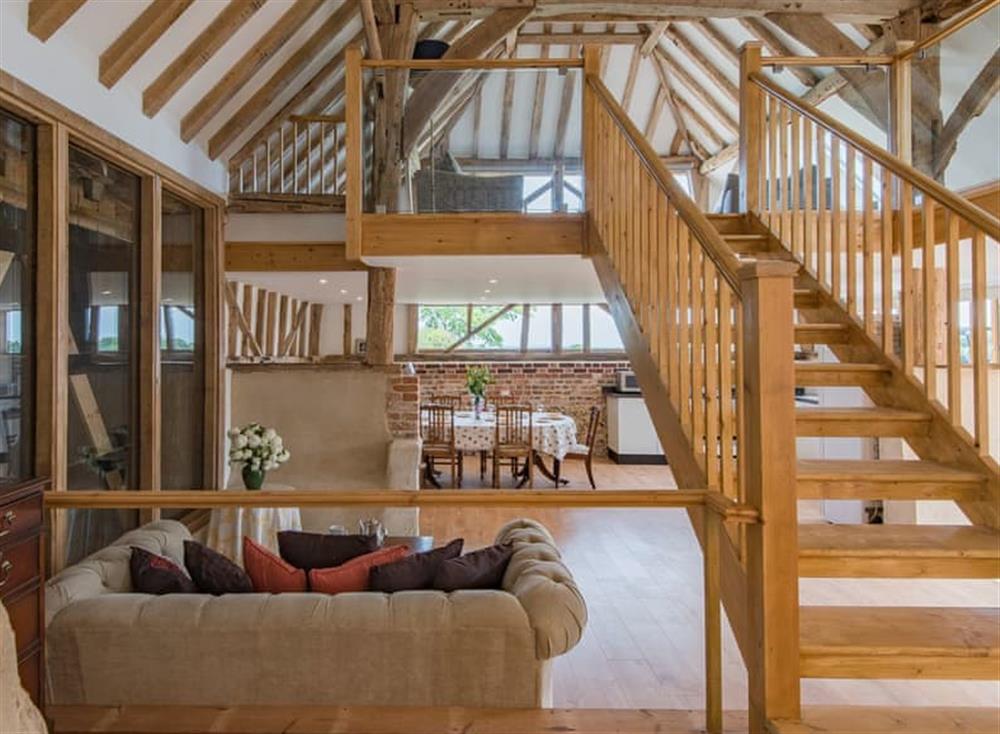 Characterful open plan living space at Norwood Barn in Wormshill, England