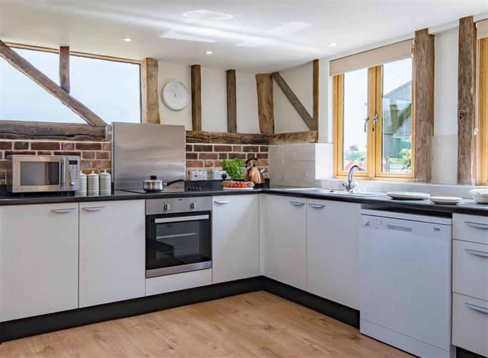 Spacious kitchen area at Norwood Barn in Wormshill, England