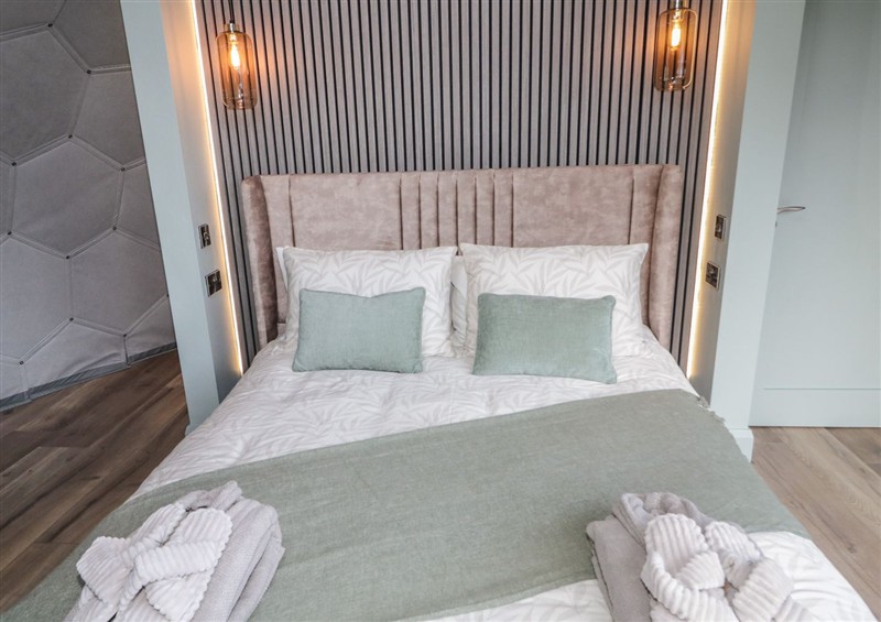 This is the bedroom at Number 1 Dome, Derrybeg