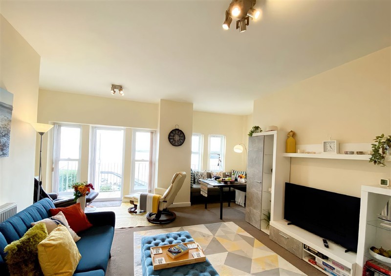 The living room at Number 1 Marina Court, Torquay