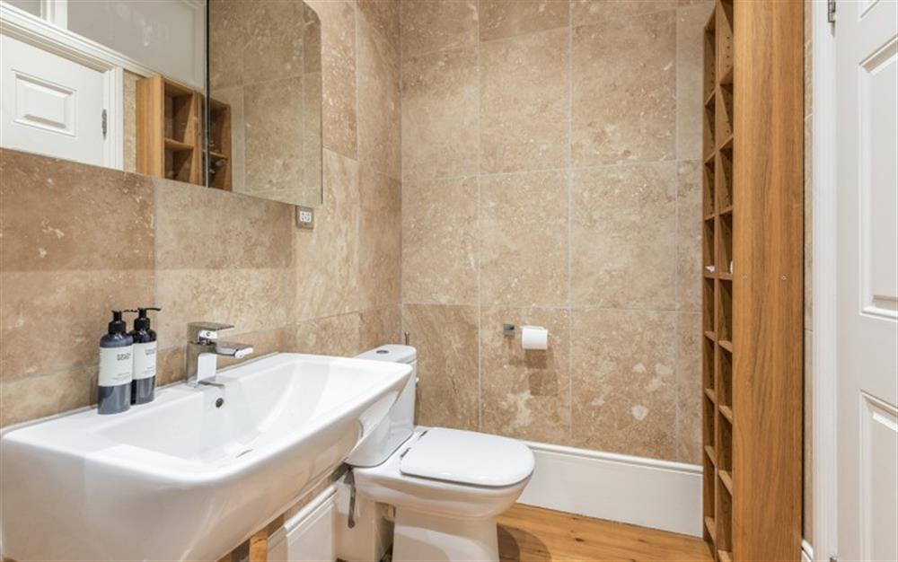 This is the bathroom at Number 1, Thurlestone Court in Dartmouth