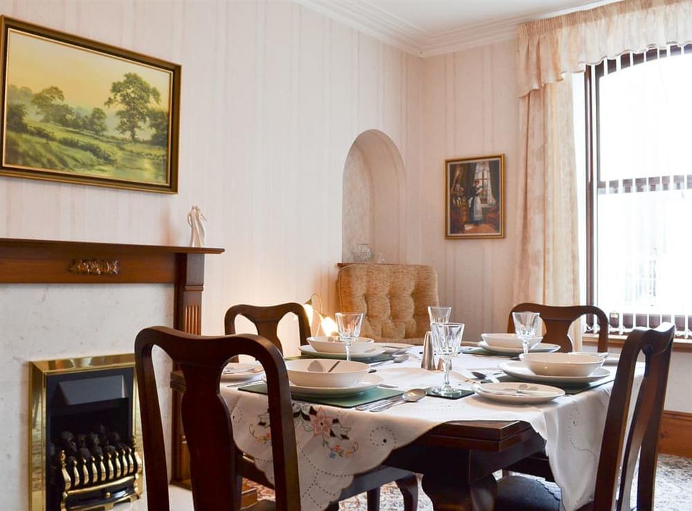 Dining room at Number 12 in Portknockie, Moray, Banffshire