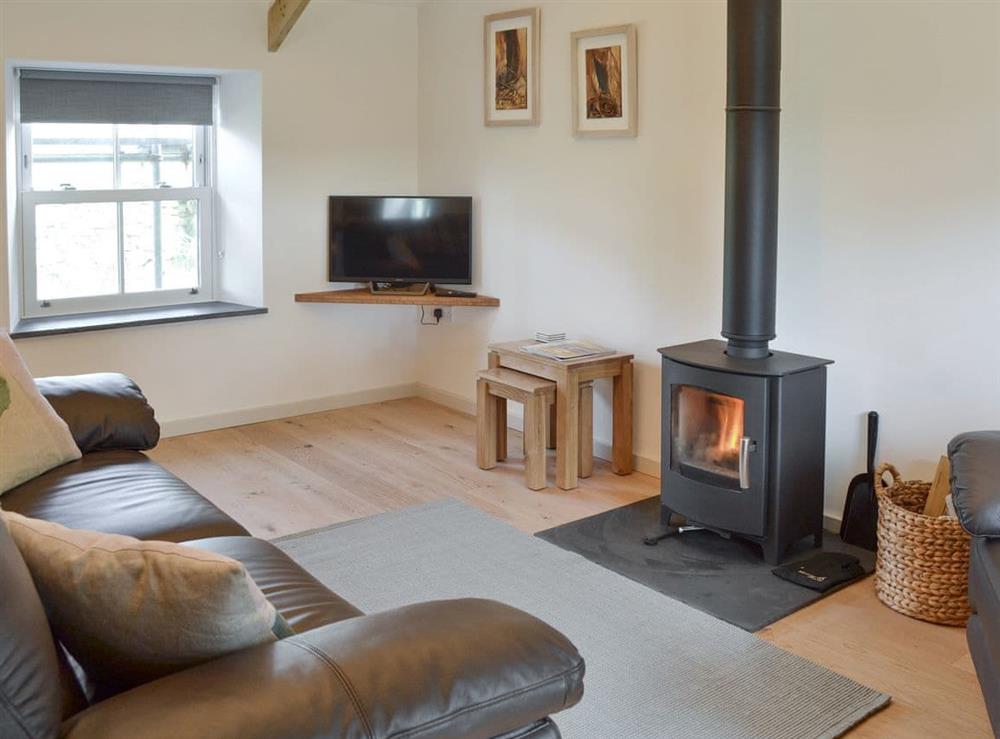 Welcoming living area at Number 19 in Trewellard, near St Just, Cornwall