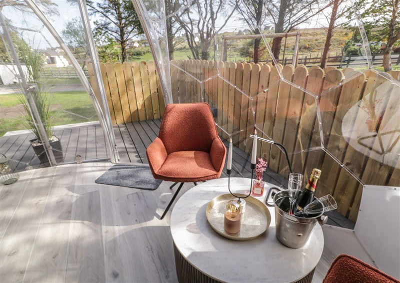 The living area at Number 2 Dome, Derrybeg