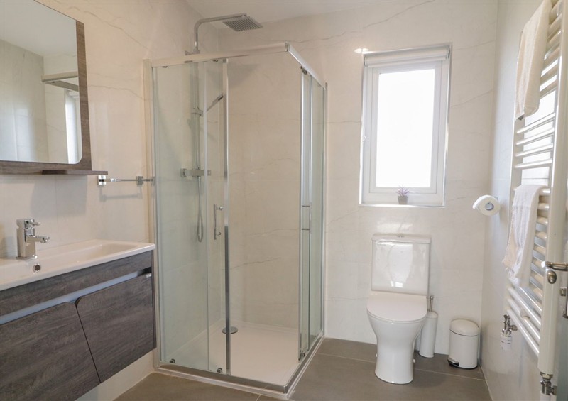 This is the bathroom at Number 2 Villa - The View, Derrybeg