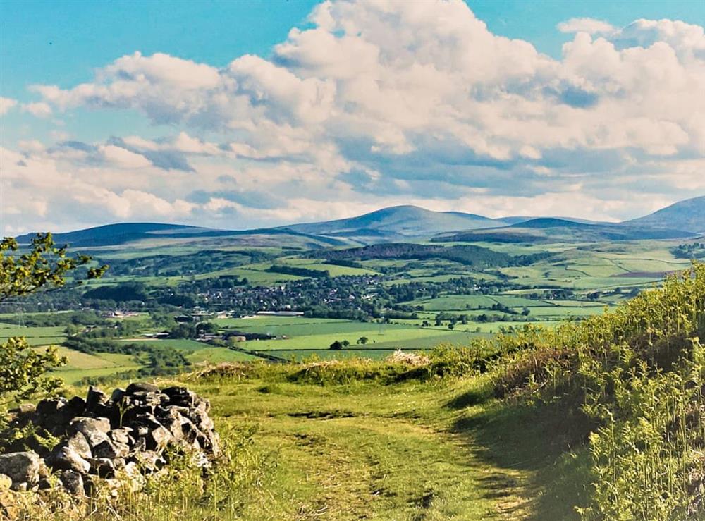 A view of  Wooler from the hills