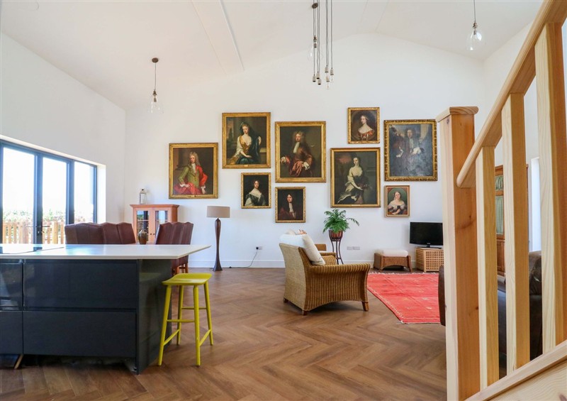 The living room at Number 3 The Barn House, Woodham