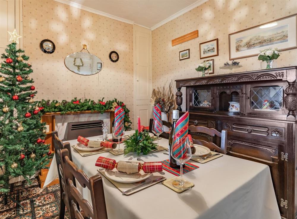 Dining room with festive decoration (photo 3) at Number 4 in Llandeilo, Dyfed
