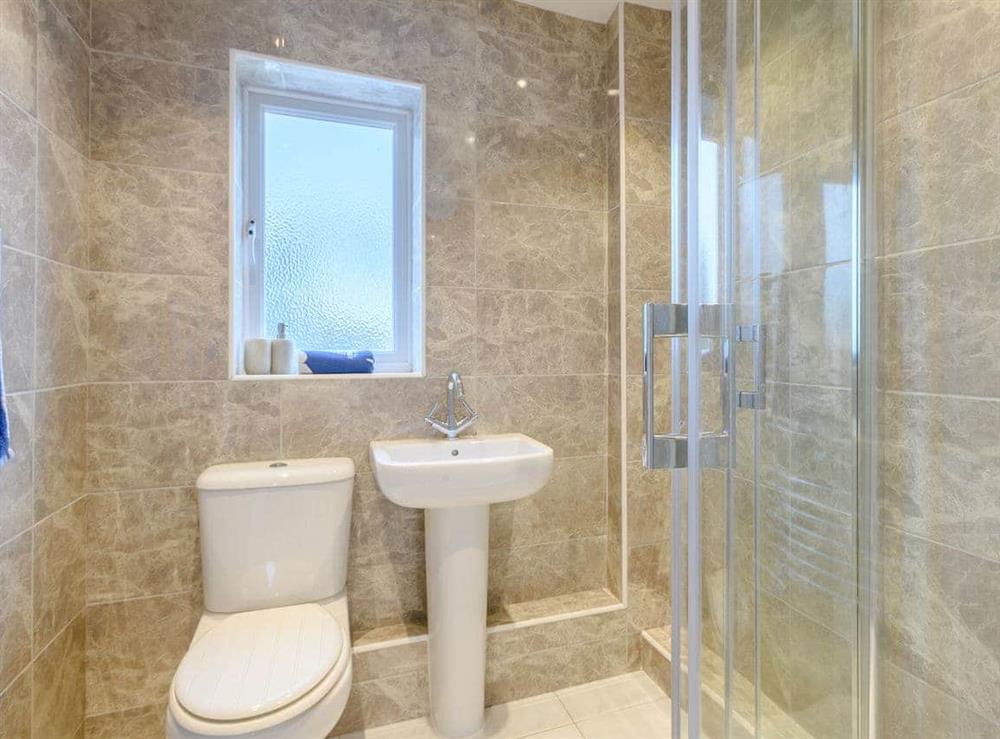 Shower room at Number 43 in Mundelsey, Norfolk