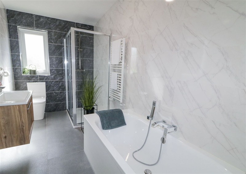 This is the bathroom at Number 6 Villa - The View, Derrybeg