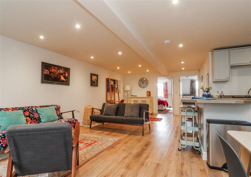 The living room at Number 7 Canalside, Skipton