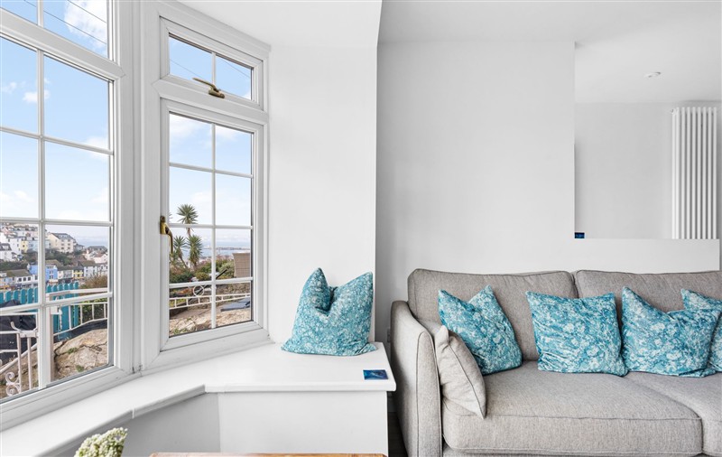 Relax in the living area at Number Eleven, Devon