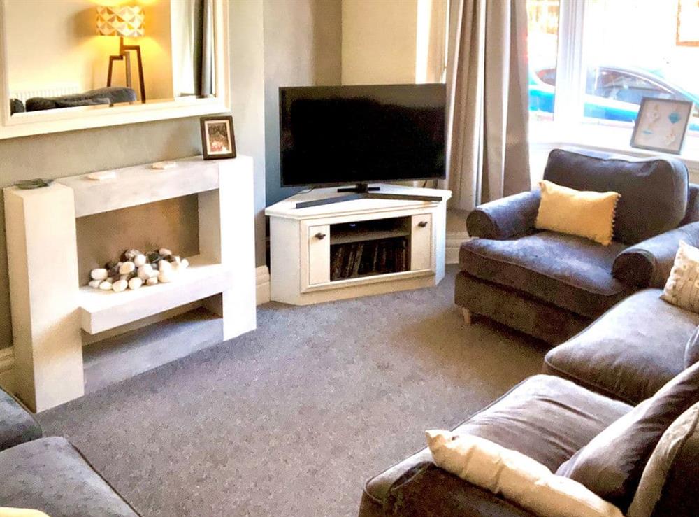 Living room at Number Five in Filey, North Yorkshire
