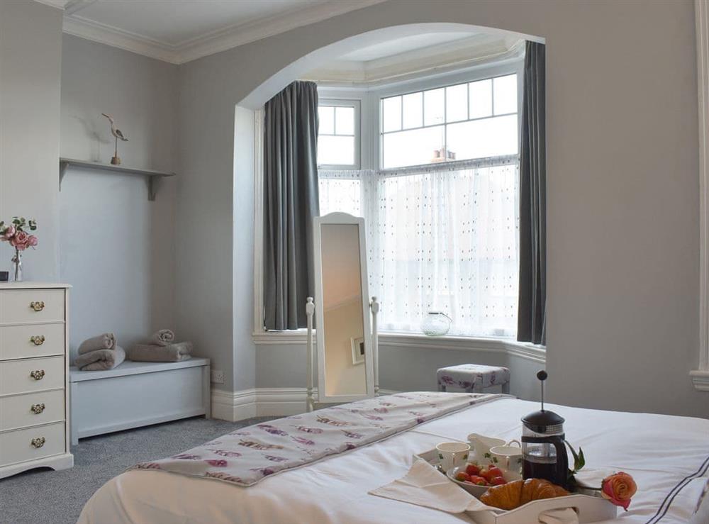 Master bedroom at Number Five in Filey, North Yorkshire