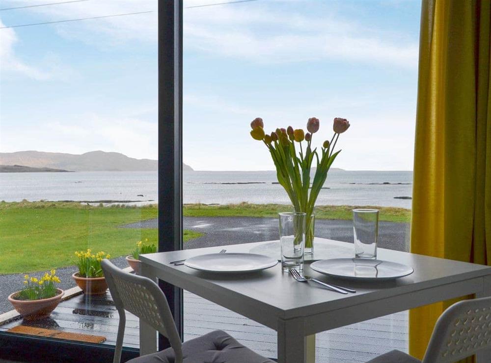 Delightful dining area with fantastic views at The Isle View Nest, 