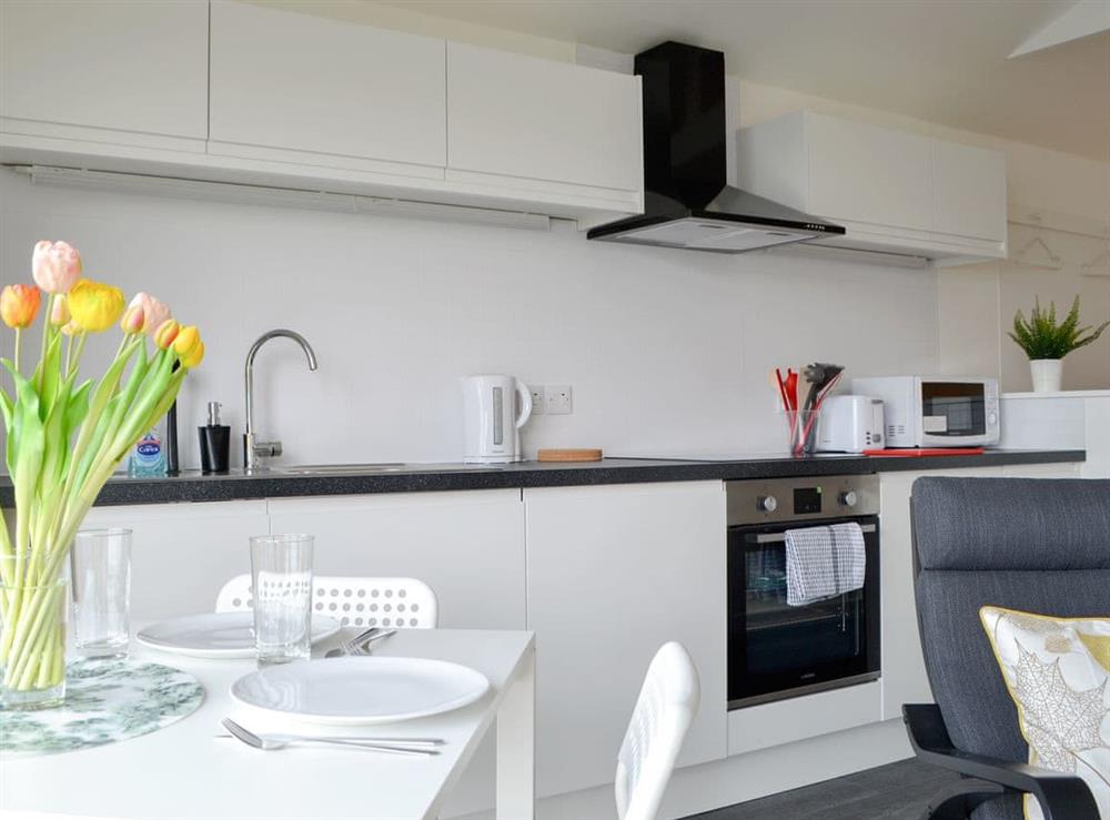 Well equipped kitchen area at The Isle View Nest, 