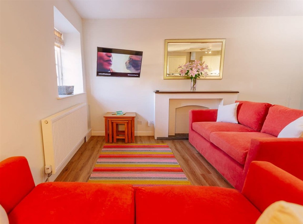 Living area at Number Four in Tawstock, near Barnstaple, Devon