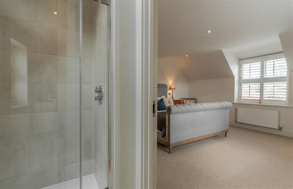 First floor: En-suite shower room in master bedroom at Number One, Burnham Market near Kings Lynn