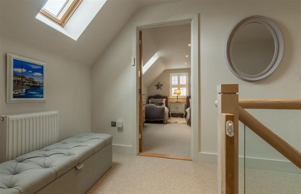 First floor: Landing and bedroom two at Number One, Burnham Market near Kings Lynn