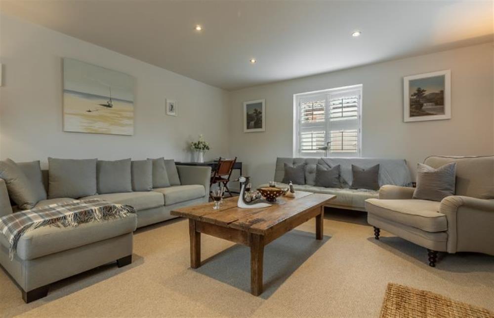 Ground floor: Lots of room for everyone to relax in the sitting room at Number One, Burnham Market near Kings Lynn