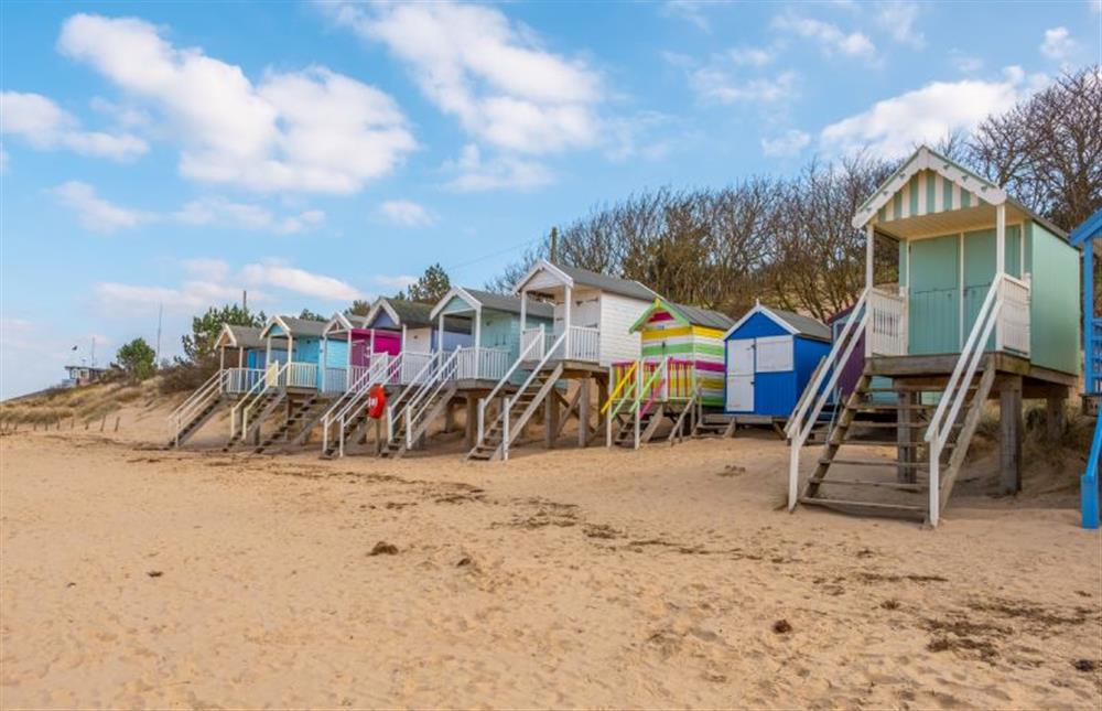 The beach hut is in the dog-free section of beach at Number One, Burnham Market near Kings Lynn