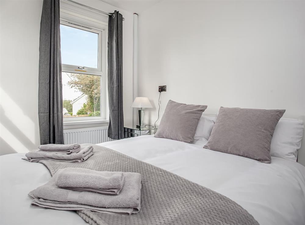 Double bedroom at Number One in Foxhole, near St. Austell, Cornwall