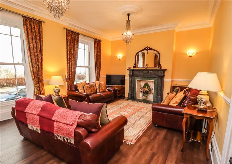 This is the living room at Number One The Crescent, Filey