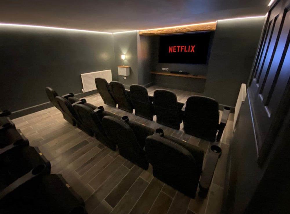 Cinema room at Number One The Terrace in Windermere, Cumbria